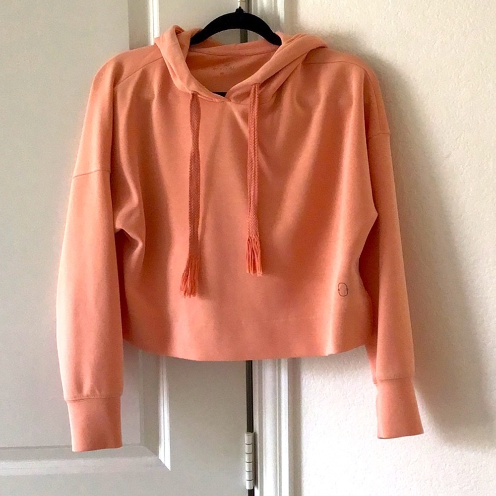 Orange sherbert cropped hoodie